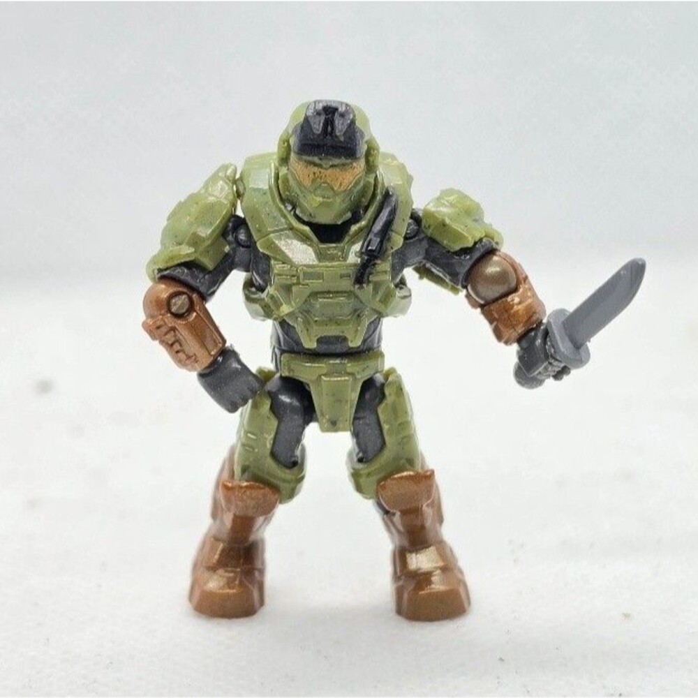 Halo Mega Bloks UNSCGreen Spartan Grenadier Mini Figure Cnh01 Outlands Skirmish